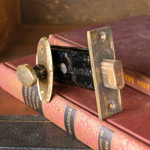 #50513 Antique H. B. Ives Co. Deadbolt Mortise Set image 2