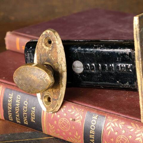 #50513 Antique H. B. Ives Co. Deadbolt Mortise Set image 3