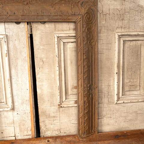 #50534 30x33 Antique Cast Iron Fireplace Surround image 6