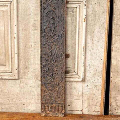 #50536 30x33 Antique Cast Iron Fireplace Surround image 5