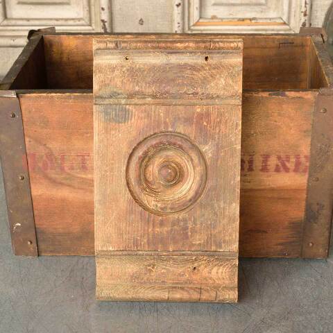 #50560 Antique Wood Rosette Interior Trim Block image 4