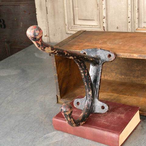 #50578 Large Antique Cast Iron Wall Mount Hook image 7