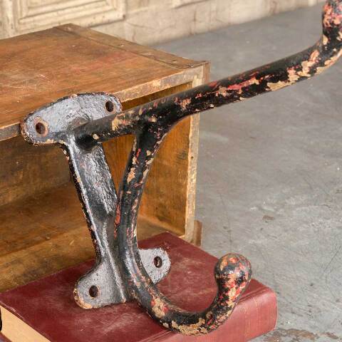 #50578 Large Antique Cast Iron Wall Mount Hook image 2