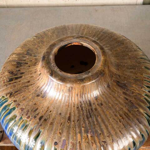 #50587 Salvaged Patio Table Fire Feature Decor image 4