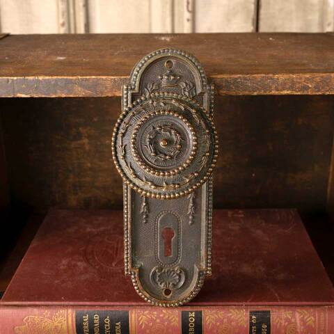 #50589 Antique Mallory Wheeler Door Hardware Set image 2