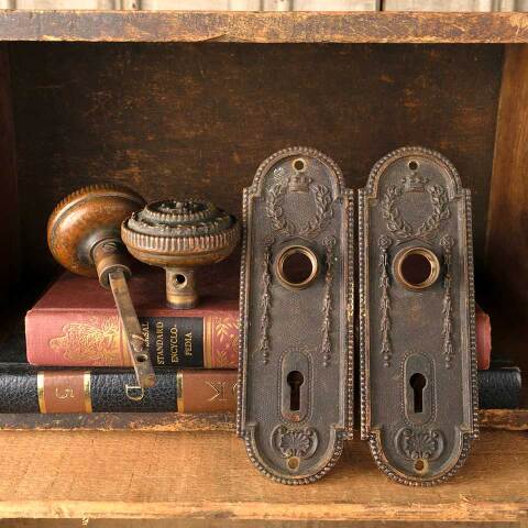 #50589 Antique Mallory Wheeler Door Hardware Set image 6