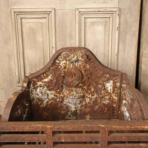 #50599 Antique Cast Iron Fireplace Log Holder image 3