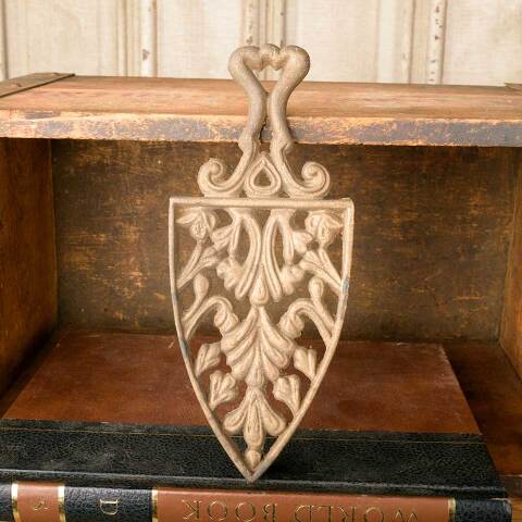 #50607 Antique Cast Brass Sad Iron Trivet image 2