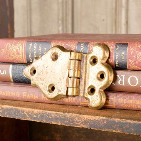 #50616 Antique Decorative Brass Strap Hinge image 2