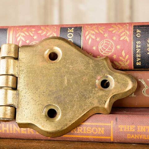 #50616 Antique Decorative Brass Strap Hinge image 6