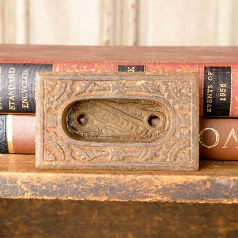 #50617 Antique Cast Iron Window Sash Lift Hardware image 5