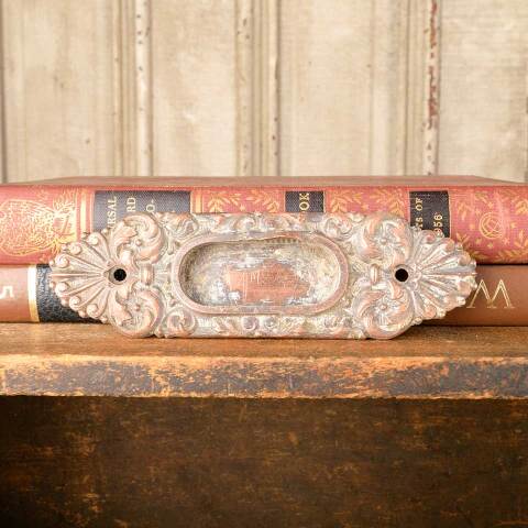 #50619 Antique Ornate Bronze Sash Window Lift image 4