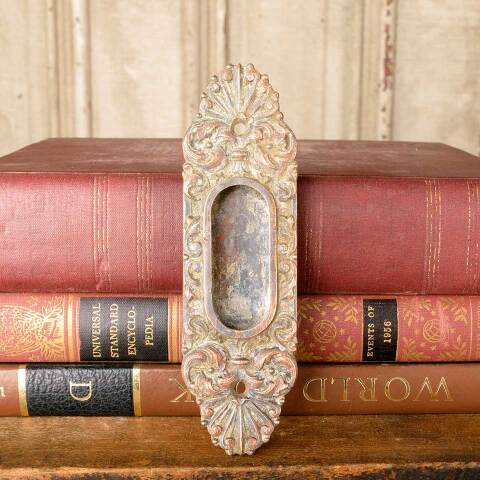 #50619 Antique Ornate Bronze Sash Window Lift image 7