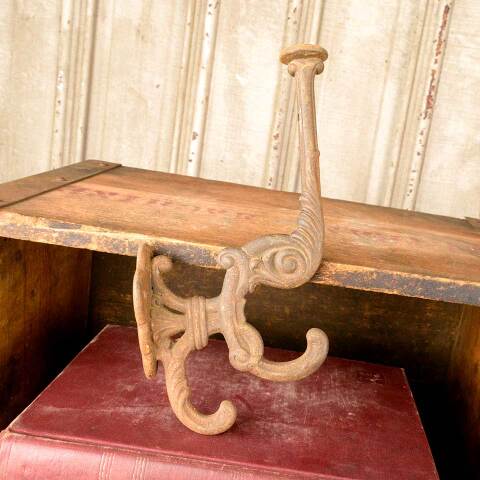#50621 Antique Ornate Cast Iron Hat & Coat Hook image 6