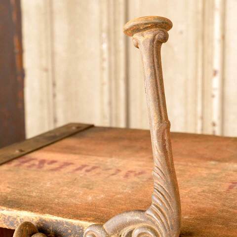 #50621 Antique Ornate Cast Iron Hat & Coat Hook image 7
