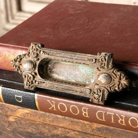 #50622 Antique Ornate Cast Iron Window Sash Lift image 3