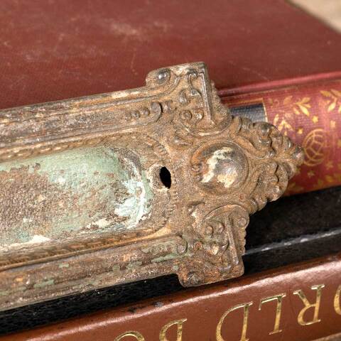 #50622 Antique Ornate Cast Iron Window Sash Lift image 5