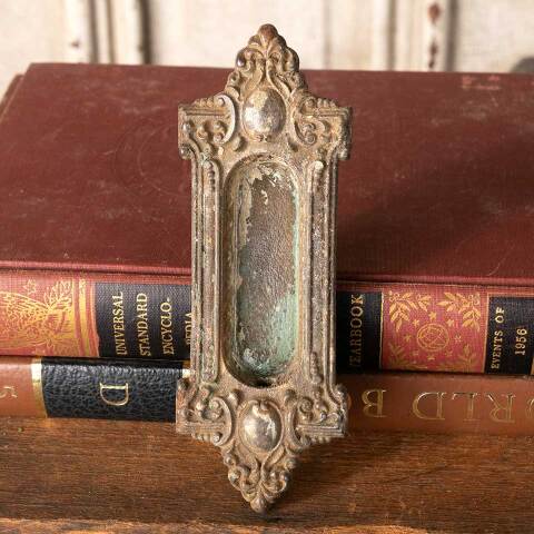 #50622 Antique Ornate Cast Iron Window Sash Lift image 7