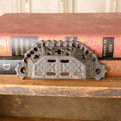 #50626 Antique Cast Iron Bin Pull Drawer Hardware image 2