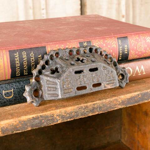 #50626 Antique Cast Iron Bin Pull Drawer Hardware image 3