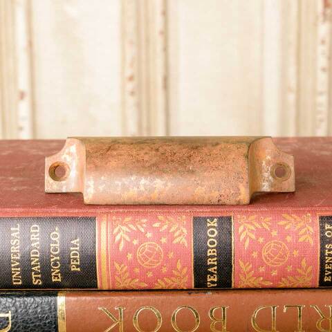 #50630 Antique Cast Iron Drawer Bin Pull Hardware image 7