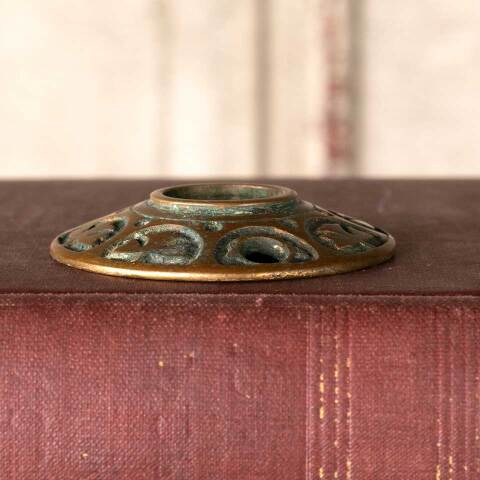 #50632 Antique Ornate Bronze Doorknob Rosette image 5