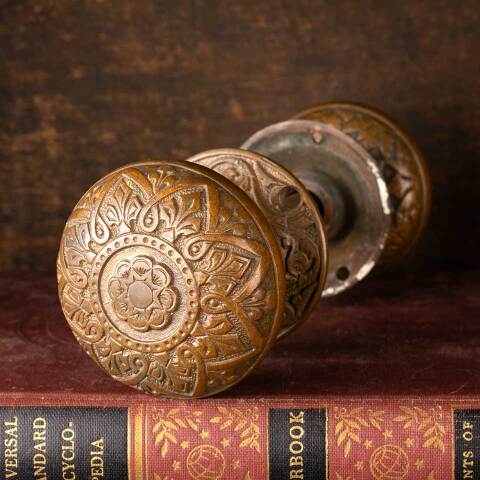 #50638 Antique Russell & Erwin Door Hardware Set image 2