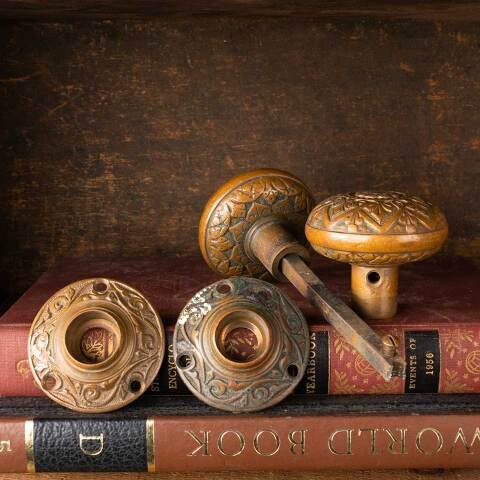 #50638 Antique Russell & Erwin Door Hardware Set image 6