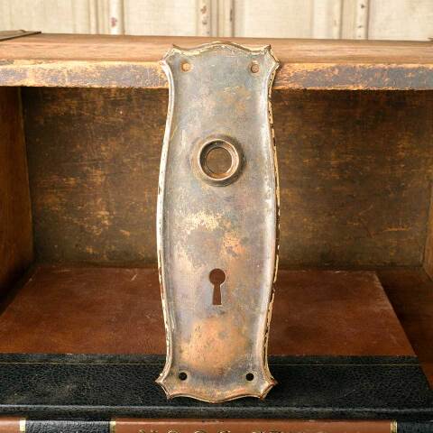 #50640 Arts & Crafts Doorknob Backplate Hardware image 5