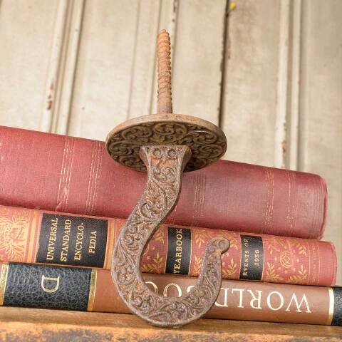 #50644 Antique Ornate Cast Iron Chandelier Hook image 2
