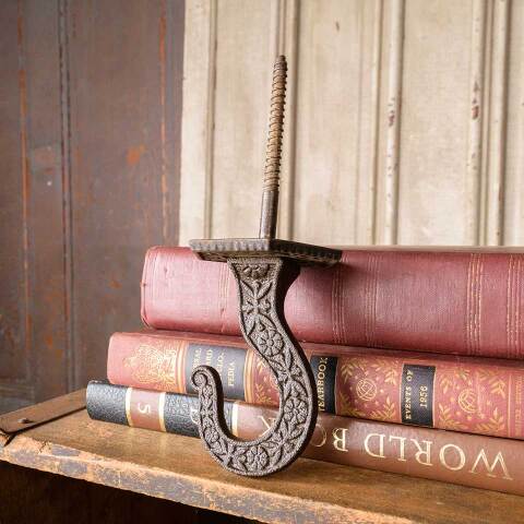 #50645 Antique Ornate Cast Iron Chandelier Hook image 2