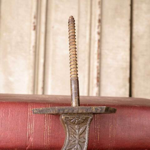 #50645 Antique Ornate Cast Iron Chandelier Hook image 3