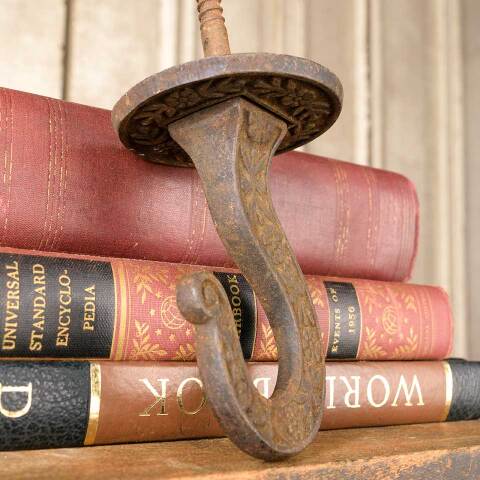 #50646 Antique Ornate Cast Iron Chandelier Hook image 3