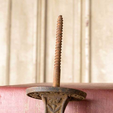 #50646 Antique Ornate Cast Iron Chandelier Hook image 4