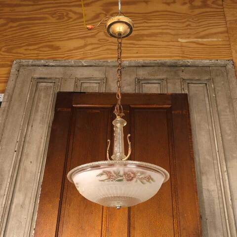 #50652 Antique 2 Bulb Chandelier Light Fixture image 3