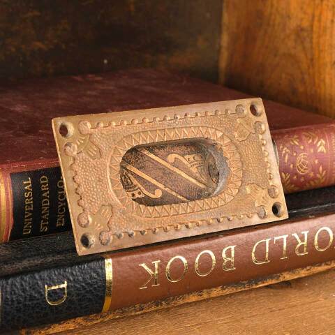 #50700 Antique Bronze Ornate Window Sash Lift image 3