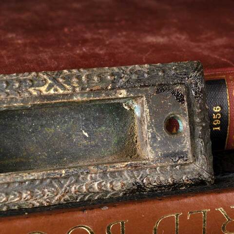 #50701 Antique Bronze Window Sash Lift Hardware image 4