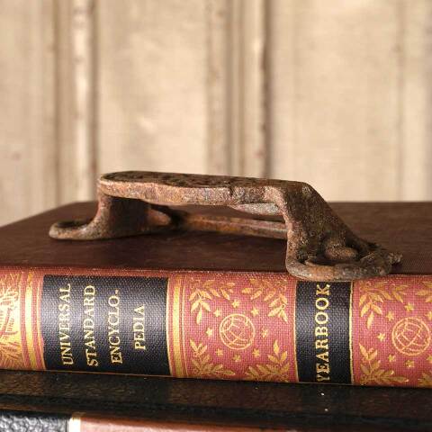 #50703 Antique Ornate Cast Iron Apothecary Bin Pull image 3