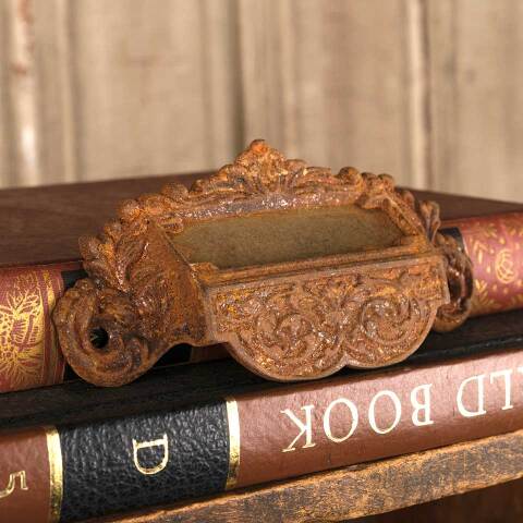 #50703 Antique Ornate Cast Iron Apothecary Bin Pull image 4