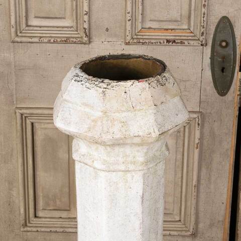 #50737 Antique Painted Terra Cotta Chimney Pot image 4