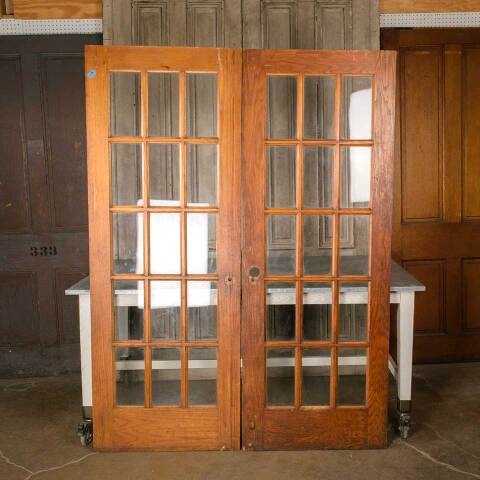 #50741 59x79 Antique 15 Lite Interior French Doors image 5
