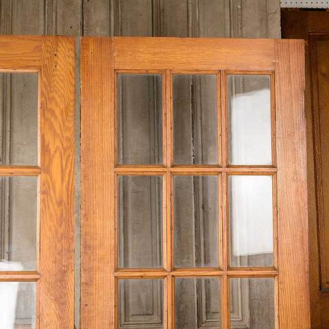 #50741 59x79 Antique 15 Lite Interior French Doors image 2