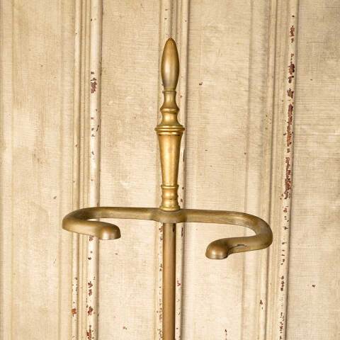 #50742 Antique Brass Fireplace Tools & Stand image 5