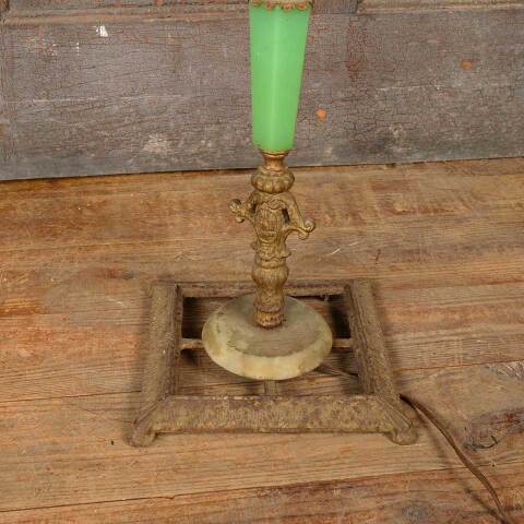 #50748 Antique Art Deco Jadeite Floor Lamp image 7