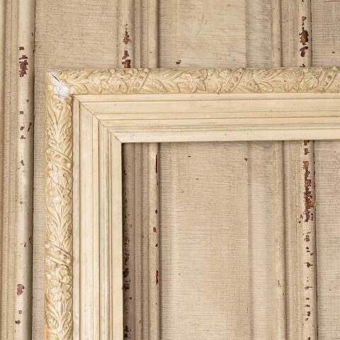 #50756 Antique White Gesso & Wood Picture Frame image 2