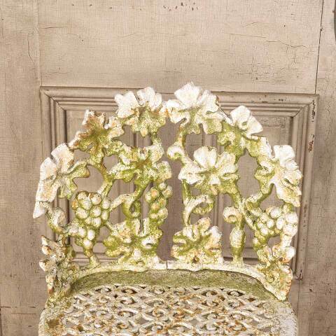 #50773 Vintage Cast Iron Garden Patio Chair image 3