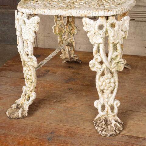 #50773 Vintage Cast Iron Garden Patio Chair image 5