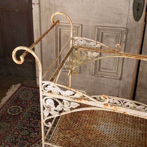 #50776 Vintage Metal Garden Tea Cart Plant Stand image 4