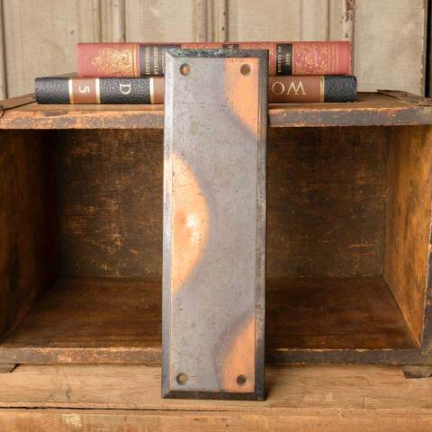 #50787 Antique Brass Japanned Door Push Plate image 2