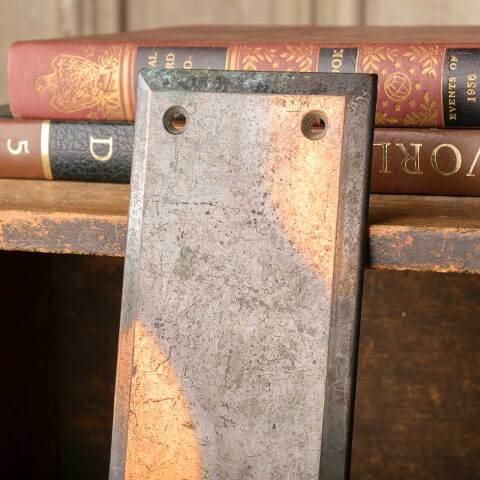 #50787 Antique Brass Japanned Door Push Plate image 3